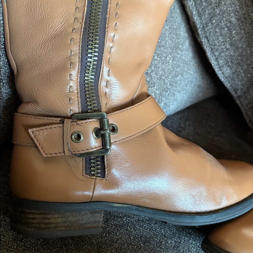 Tan Leather upper Women's Boots